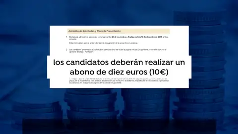 Renfe cobra 10 euros por inscribirse a sus ofertas de empleo Renfe cobra 10 euros por inscribirse a sus ofertas de empleo