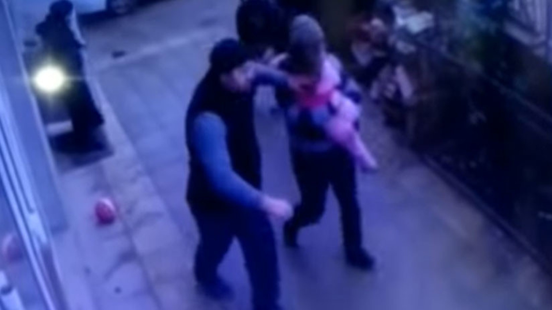 Pantallazo del vídeo de las cámaras de seguridad