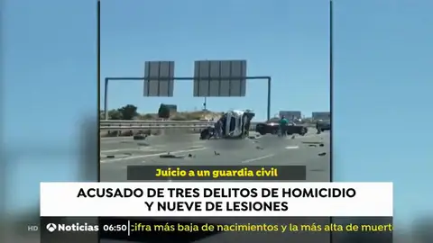 Juzgan a un guardia civil acusado de provocar un accidente en el que murieron tres personas en junio de 2017 Juzgan a un guardia civil acusado de provocar un accidente en el que murieron tres personas en junio de 2017