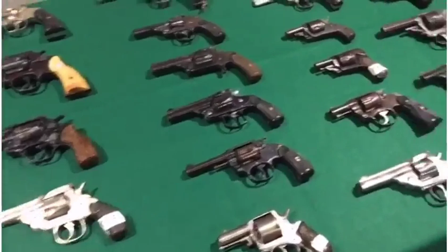 Varias armas incautadas Varias armas incautadas