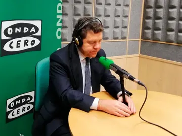 Emiliano García- Page durante una entrevista en Onda Cero Emiliano García- Page durante una entrevista en Onda Cero