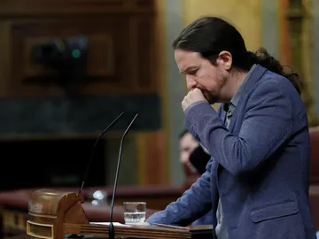 Pablo Iglesias durante una intervención ante el pleno del Congreso Pablo Iglesias durante una intervención ante el pleno del Congreso