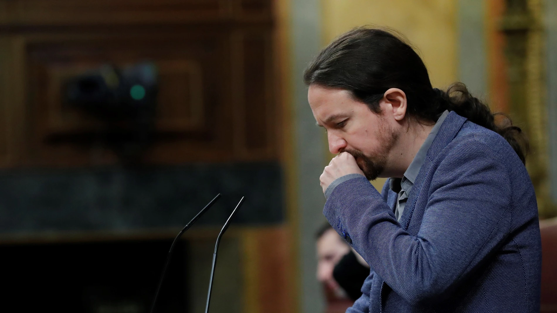 Pablo Iglesias durante una intervención ante el pleno del Congreso Pablo Iglesias durante una intervención ante el pleno del Congreso