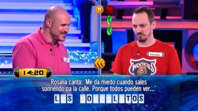 ‘Pienso en tu mirá’ de Rosalia tira a Juan por la trampilla de '¡Ahora Caigo!'