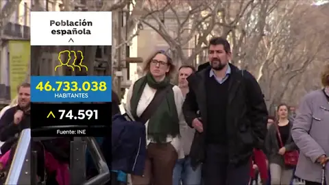La población española crece gracias a la inmigración La población española crece gracias a la inmigración