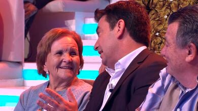 Palmira Gogó practica inglés con Arturo Valls en '¡Ahora Caigo!'