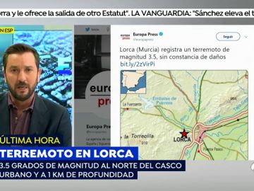 Un terremoto de 3.5 grados sacude Lorca 