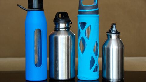 Botellas de acero y cristal 