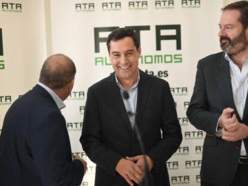 El candidato del PP a la Presidencia de la Junta de Andalucía, Juanma Moreno