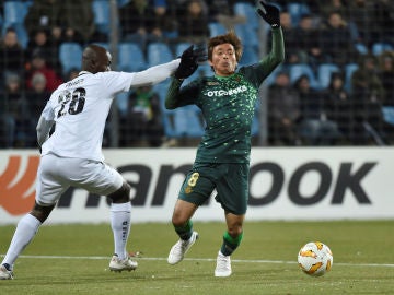 Inui, en acción durante el partido contra el Dudelange