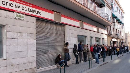 Vista de una oficina de empleo