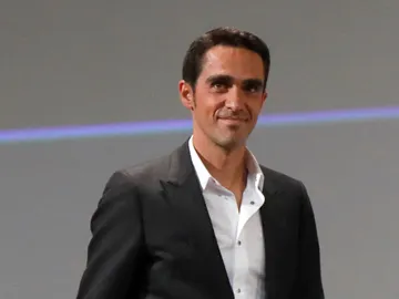 Alberto Contador, durante un acto Alberto Contador, durante un acto