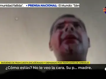 Las impactantes imágenes de Frank Cuesta a punto de morir tras ser disparado por traficantes de animales Las impactantes imágenes de Frank Cuesta a punto de morir tras ser disparado por traficantes de animales