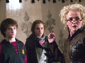 Harry, Hermione y Rita Skeeter en 'El Cáliz de Fuego' Harry, Hermione y Rita Skeeter en 'El Cáliz de Fuego'