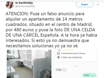 Anuncio de un alquiler falso Anuncio de un alquiler falso
