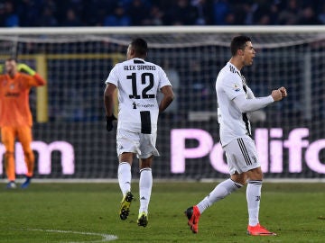 Cristiano Ronaldo celebra uno de sus goles con la Juventus