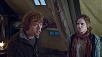 Rupert Grint y Emma Watson en 'Harry Potter'