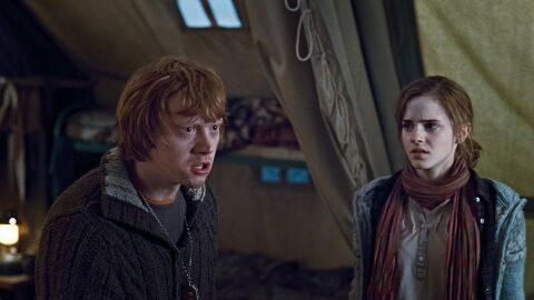 Rupert Grint y Emma Watson en 'Harry Potter'