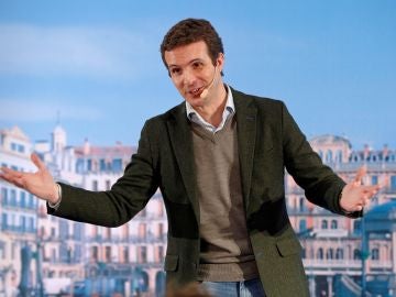  El presidente del PP, Pablo Casado