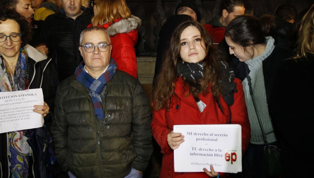 Kiko Mestre y Blanca Pou, periodistas de Diario de Mallorca y Europa Press