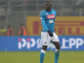 Koulibaly, durante un partido con el Nápoles Koulibaly, durante un partido con el Nápoles