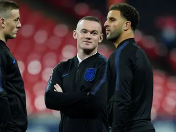 Wayne Rooney, en un entrenamiento de Inglaterra Wayne Rooney, en un entrenamiento de Inglaterra