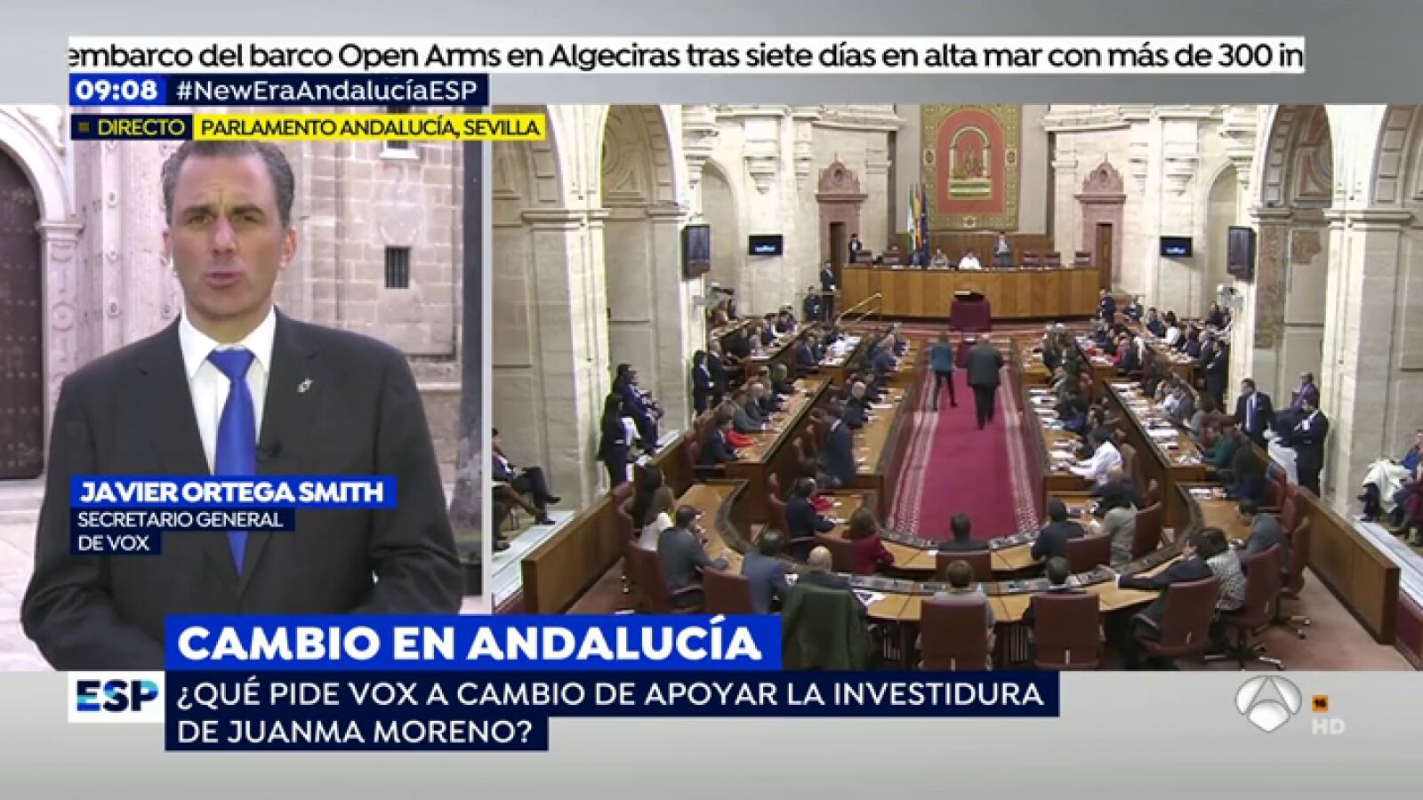 Javier Ortega Smith, secretario general de Vox: 