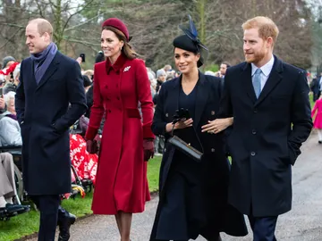 El príncipe Guillermo, Kate, Meghan y el príncipe Harry El príncipe Guillermo, Kate, Meghan y el príncipe Harry