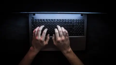 Imagen de archivo de un hacker Imagen de archivo de un hacker