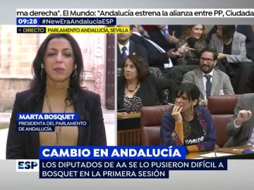 Marta Bosquet, sobre la presencia de Vox en la Mesa del Parlamento: "No es mi papel valorar las fuerzas que me han votado"