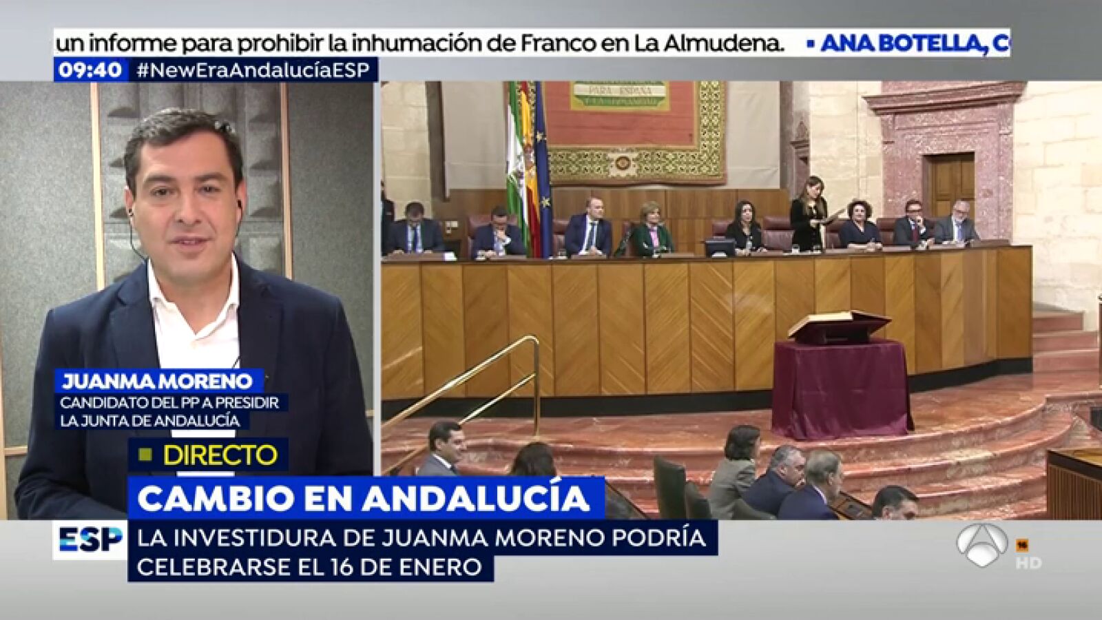 Juanma Moreno: La influencia de Vox va a existir, guste o no guste porque tiene gran capacidad de influencia con sus 12 escaños