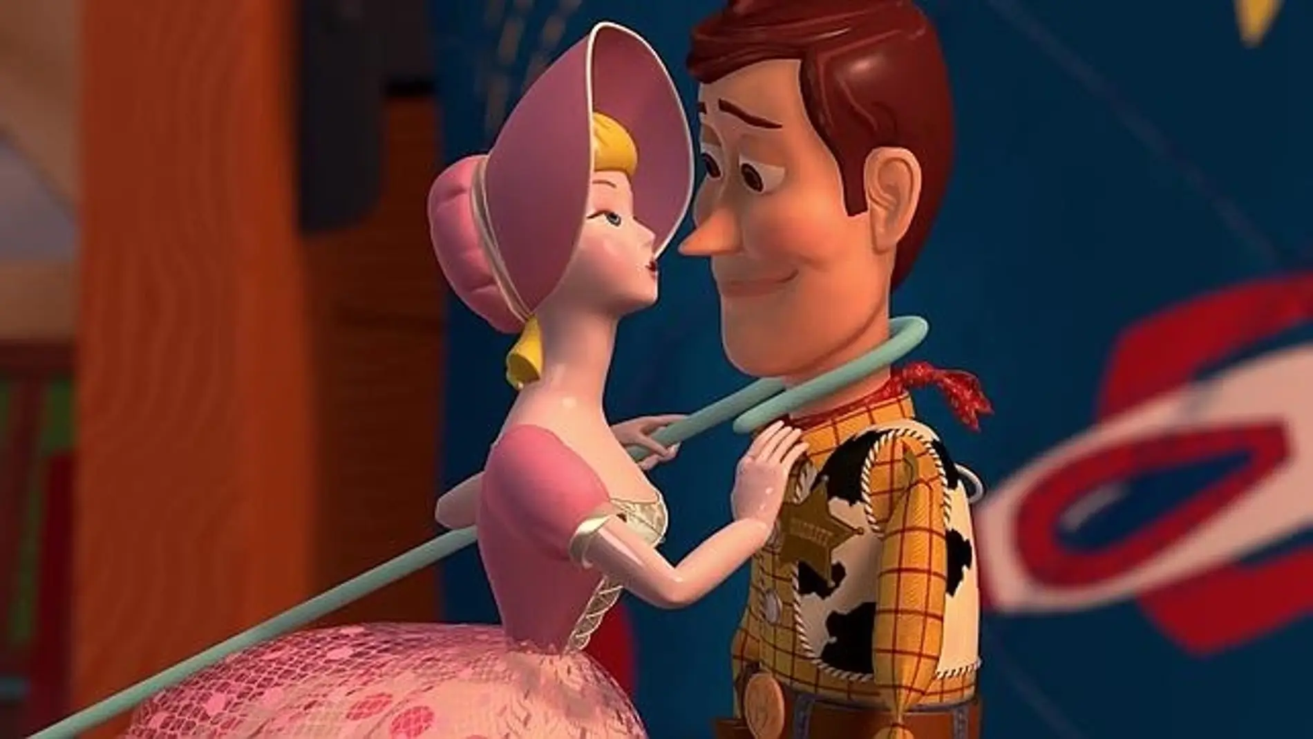 Woody y Bo Peep en 'Toy Story'