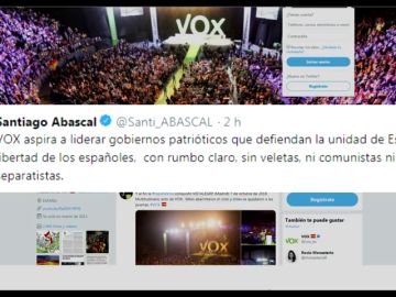 Abascal responde a Rivera: "Vox aspira a liderar gobiernos patrióticos sin veletas ni separatistas"