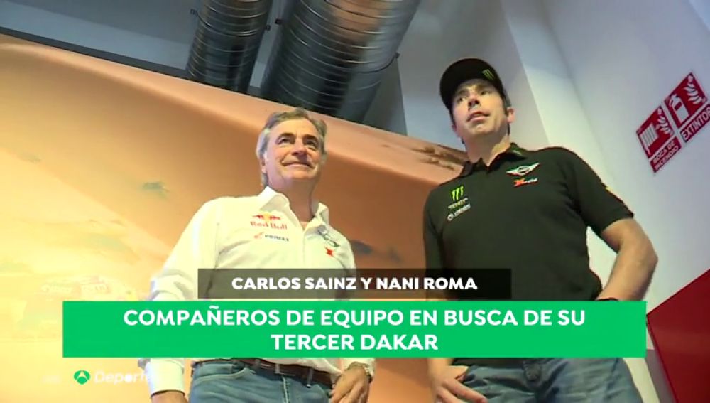 Carlos Sainz y Nani Roma hablan sobre la dureza del Dakar 2019: "Las etapas de dunas son muy intensas"