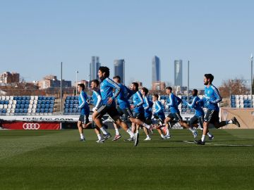 El Real Madrid, en un entrenamiento