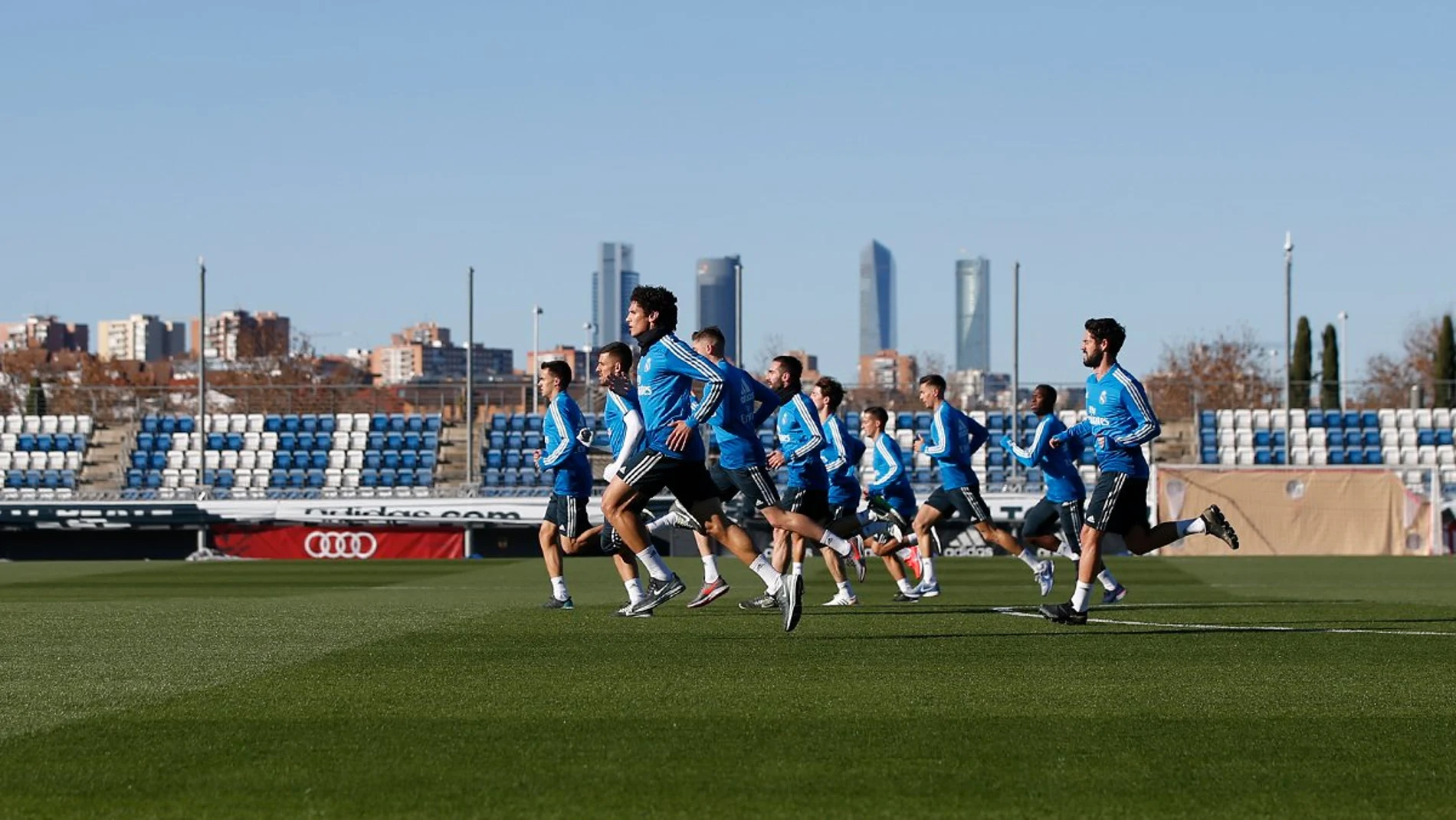 El Real Madrid, en un entrenamiento El Real Madrid, en un entrenamiento