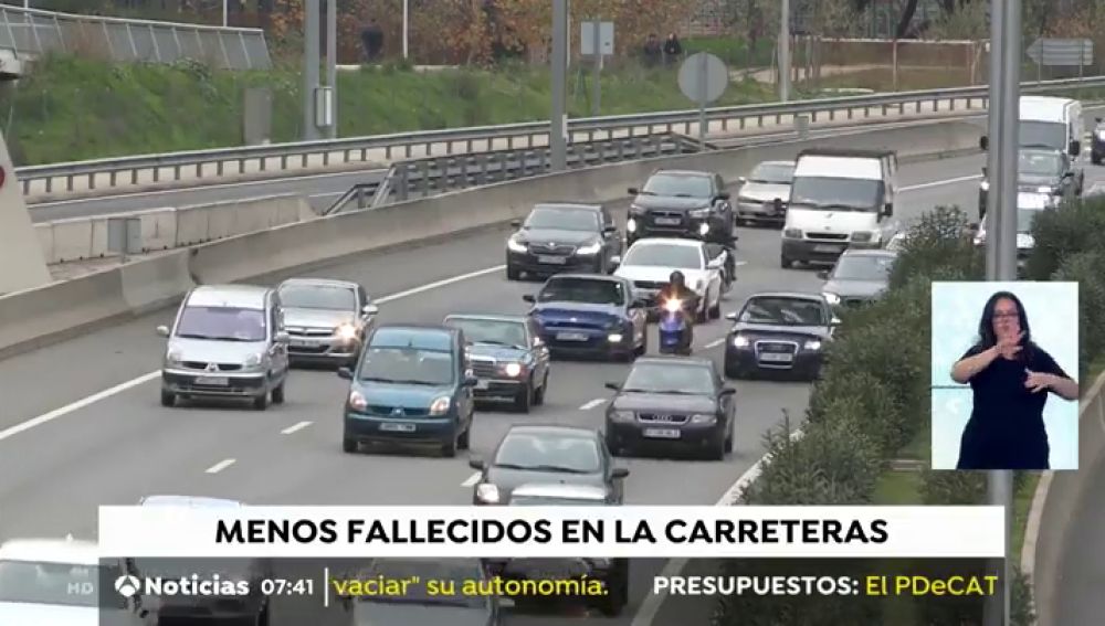 2018 deja el primer descenso de muertes en carretera de los últimos tres años