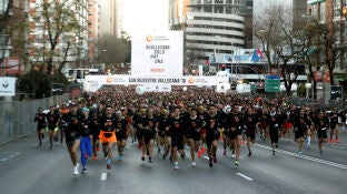 Salida de la carrera popular de la San Silvestre