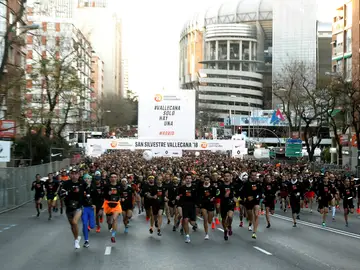 Salida de la carrera popular de la San Silvestre Salida de la carrera popular de la San Silvestre