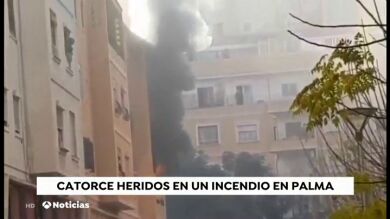 Al menos 14 heridos en un incendio en Palma