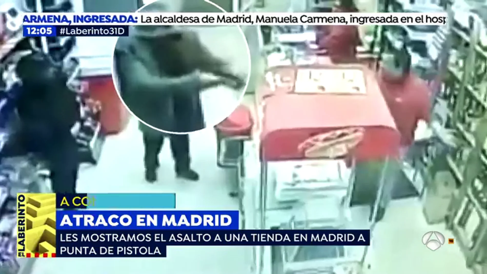 Asalto a punta de pistola en una tienda en Madrid