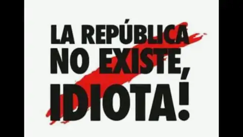 Salen a la venta productos con la frase "La República no existe, idiota" que un mosso dijo a un manifestante el 21D Salen a la venta productos con la frase "La República no existe, idiota" que un mosso dijo a un manifestante el 21D