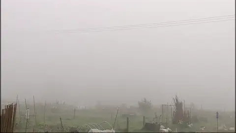 La niebla obliga a cerrar temporalmente el aeropuerto de Bilbao La niebla obliga a cerrar temporalmente el aeropuerto de Bilbao