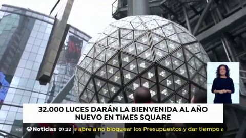 Nueva York se prepara para la gran fiesta de Nochevieja en Times Square