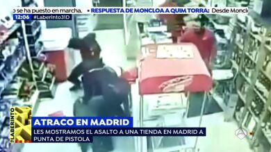 Así fue el atraco a punta de pistola en una tienda 24 horas de una concurrida calle Madrid