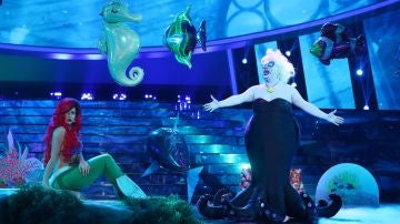 Mimi y Brays Efe recrean un maravilloso mundo bajo el mar como Ariel y Úrsula