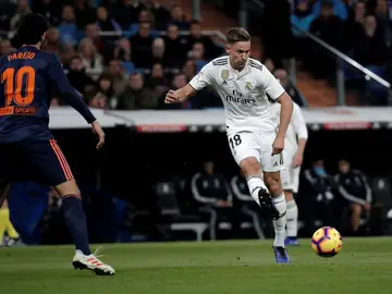 Marcos Llorente, durante un partido contra el Valencia Marcos Llorente, durante un partido contra el Valencia