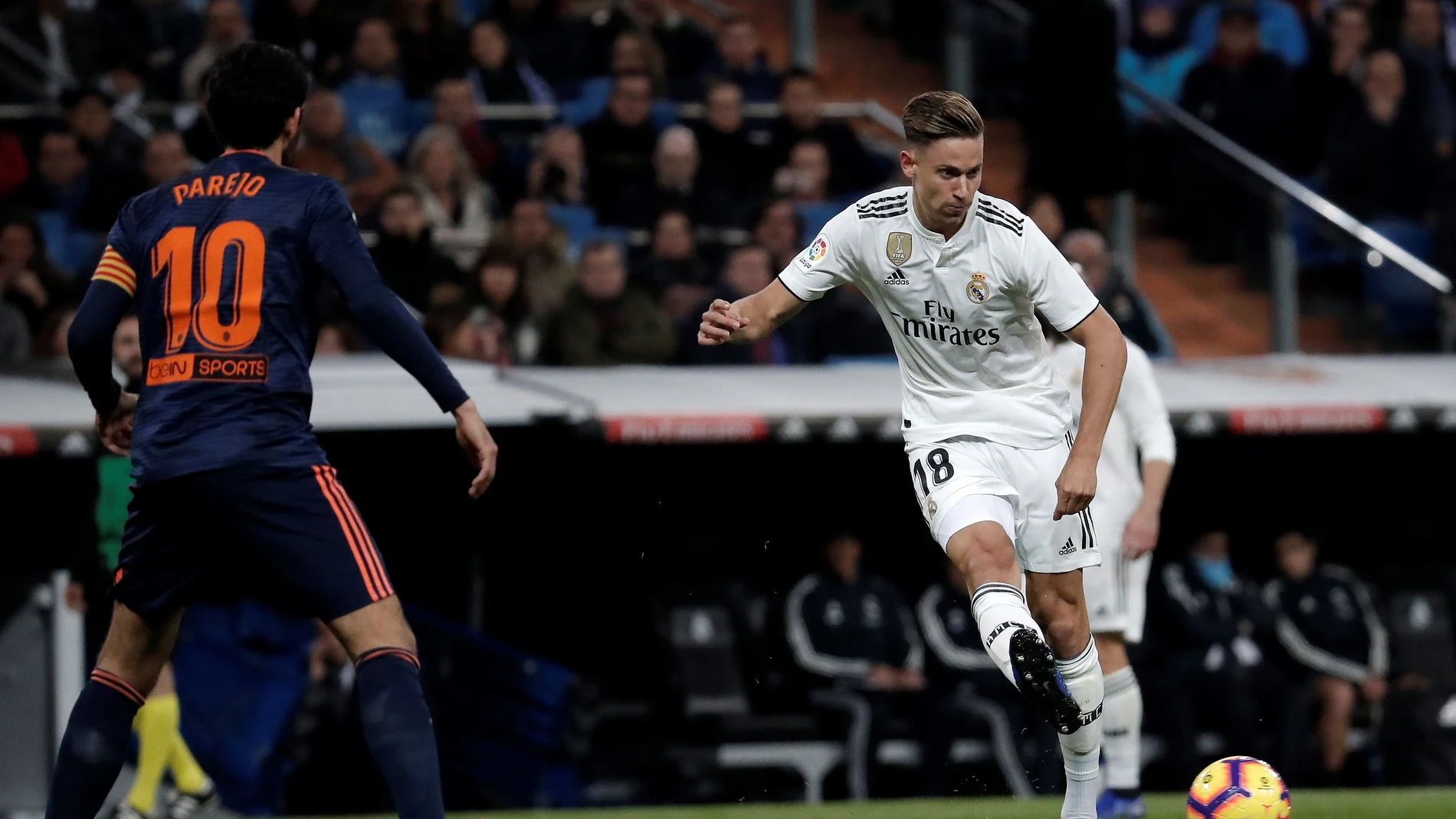 Marcos Llorente, durante un partido contra el Valencia Marcos Llorente, durante un partido contra el Valencia