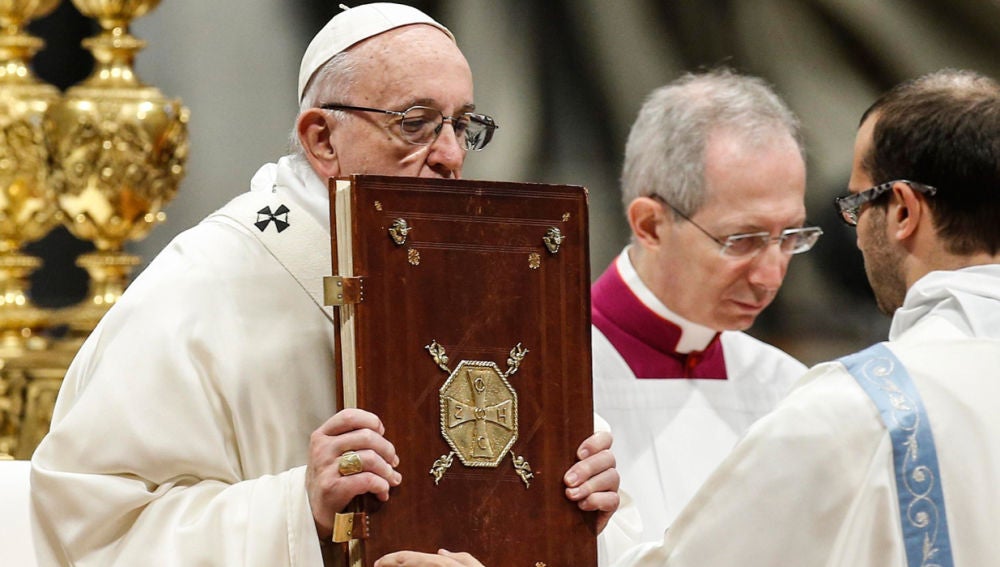 Papa Francisco durante la misa de Año Nuevo