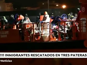Rescatadas 111 personas de tres pateras en el mar de Alborán y el Estrecho Rescatadas 111 personas de tres pateras en el mar de Alborán y el Estrecho